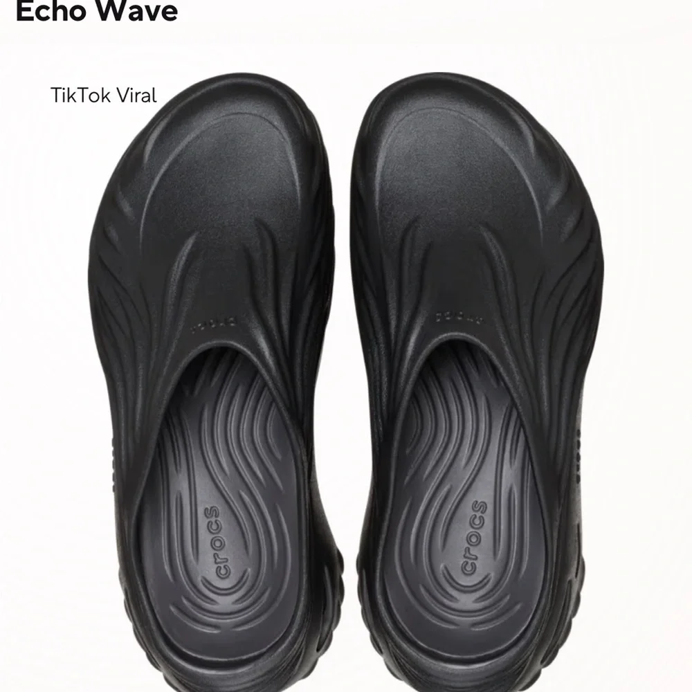 CROCS Charcoal and Yellow Clogs - Picture 3 of 5